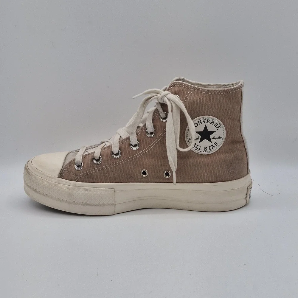 Converse Chuck Taylor All Star 2 Shoes Womens‎ Size 8.5 Beige Gray A01581C